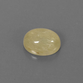 1.82캐럿 천연 무색 골든 루틸 쿼츠, 투명한, 8.5×6.5 mm, 투명/반투명