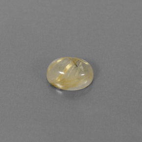 1.61캐럿 천연 무색 골든 루틸 쿼츠, 투명한, 8.3×6.2 mm, 투명/반투명