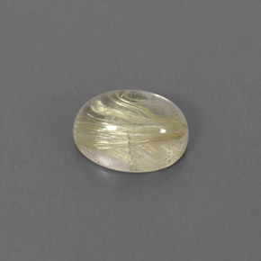1.60캐럿 천연 무색 골든 루틸 쿼츠, 투명한, 8.3×6.2 mm, 투명/반투명