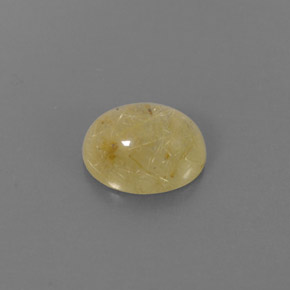 1.45캐럿 천연 무색 골든 루틸 쿼츠, 투명한, 8×6.2 mm, 투명/반투명