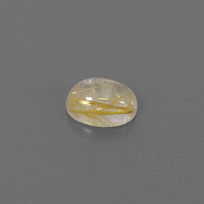 1.42캐럿 천연 무색 골든 루틸 쿼츠, 투명한, 8.1×6 mm, 투명/반투명