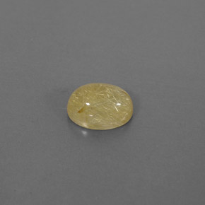 1.60캐럿 천연 무색 골든 루틸 쿼츠, 투명한, 8.3×6.2 mm, 투명/반투명