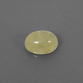 1.58캐럿 천연 무색 골든 루틸 쿼츠, 투명한, 8.1×6.1 mm, 투명/반투명