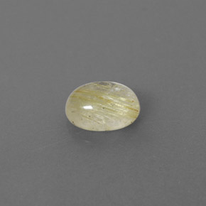 1.40캐럿 천연 무색 골든 루틸 쿼츠, 투명한, 7.8×5.8 mm, 투명/반투명