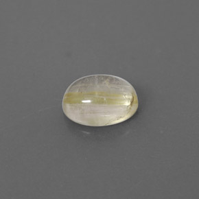 1.52캐럿 천연 무색 골든 루틸 쿼츠, 투명한, 8.3×6.2 mm, 투명/반투명