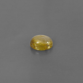 1.44캐럿 천연 무색 골든 루틸 쿼츠, 투명한, 7.9×6 mm, 투명/반투명