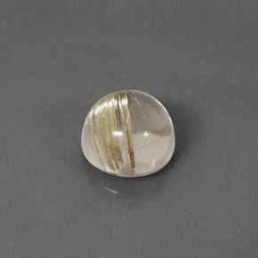 1.99캐럿 천연 무색 골든 루틸 쿼츠, 라운드 컷, 7.29 mm, 투명한