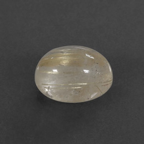 1.59캐럿 천연 무색 골든 루틸 쿼츠, 투명한, 8×6.3 mm, 투명/반투명