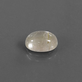 1.40캐럿 천연 무색 골든 루틸 쿼츠, 투명한, 8.3×6.1 mm, 투명/반투명