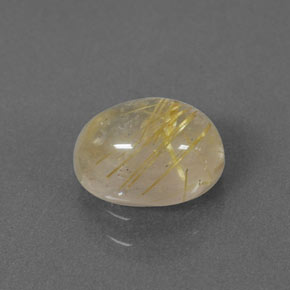 1.53캐럿 천연 무색 골든 루틸 쿼츠, 투명한, 8×6.2 mm, 투명/반투명