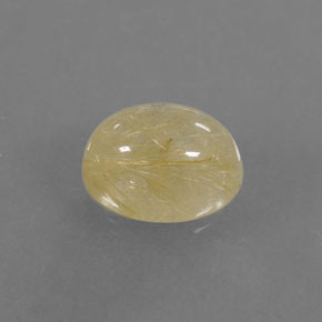 1.60캐럿 천연 무색 골든 루틸 쿼츠, 투명한, 8×6.3 mm, 투명/반투명