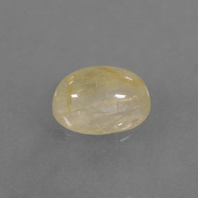1.49캐럿 천연 무색 골든 루틸 쿼츠, 투명한, 8×6 mm, 투명/반투명