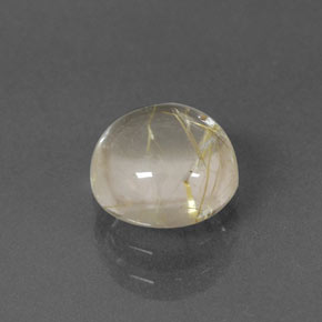 1.53캐럿 천연 무색 골든 루틸 쿼츠, 라운드 컷, 7.14 mm, 투명한