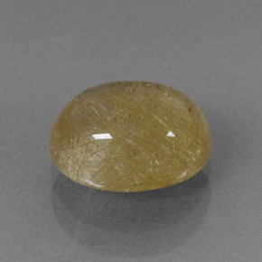 2.10캐럿 천연 무색 골든 루틸 쿼츠, 투명한, 8.9×7 mm, 투명/반투명
