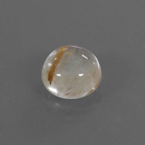 2.28캐럿 천연 무색 골든 루틸 쿼츠, 라운드 컷, 8.04 mm, 투명한