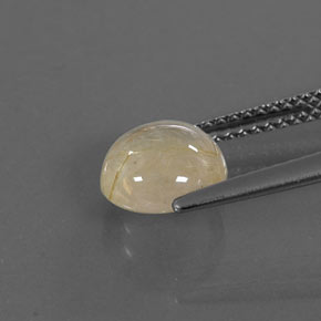 1.80캐럿 천연 무색 골든 루틸 쿼츠, 투명한, 7.94 mm, 투명/반투명