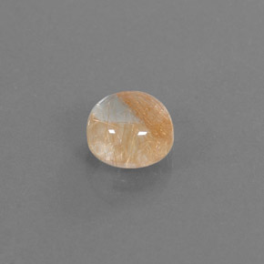 1.55캐럿 천연 무색 골든 루틸 쿼츠, 라운드 컷, 7.05 mm, 투명한