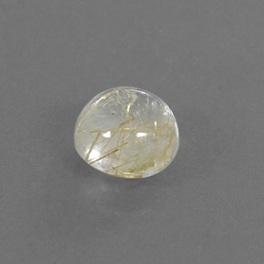1.19캐럿 천연 무색 골든 루틸 쿼츠, 라운드 컷, 6.53 mm, 투명한