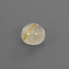 1.81캐럿 천연 무색 골든 루틸 쿼츠, 라운드 컷, 7.19 mm, 투명한