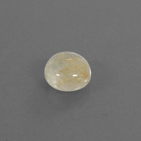 1.32캐럿 천연 무색 골든 루틸 쿼츠, 라운드 컷, 6.96 mm, 투명한