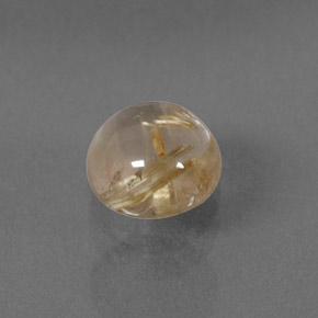 1.40캐럿 천연 무색 골든 루틸 쿼츠, 라운드 컷, 6.95 mm, 투명한