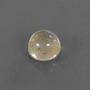 1.62캐럿 천연 무색 골든 루틸 쿼츠, 라운드 컷, 6.90 mm, 투명한