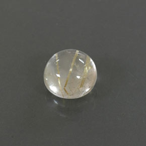 1.50캐럿 천연 무색 골든 루틸 쿼츠, 라운드 컷, 6.99 mm, 투명한