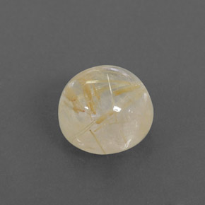 2.59캐럿 천연 무색 골든 루틸 쿼츠, 투명한, 8.18 mm, 투명/반투명