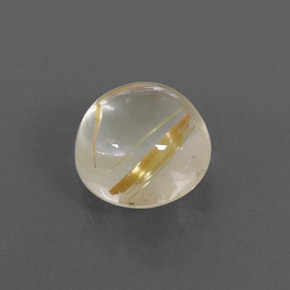 2.74캐럿 천연 무색 골든 루틸 쿼츠, 라운드 컷, 8.16 mm, 투명한