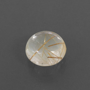 1.99캐럿 천연 무색 골든 루틸 쿼츠, 라운드 컷, 7.92 mm, 투명한