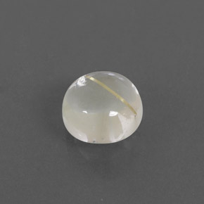 1.57캐럿 천연 무색 골든 루틸 쿼츠, 라운드 컷, 7.05 mm, 투명한