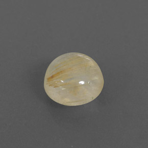 1.50캐럿 천연 무색 골든 루틸 쿼츠, 라운드 컷, 7.16 mm, 투명한