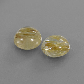 캐럿 천연 무색 골든 루틸 쿼츠 보석, 투명한, 8.95 mm, 투명/반투명