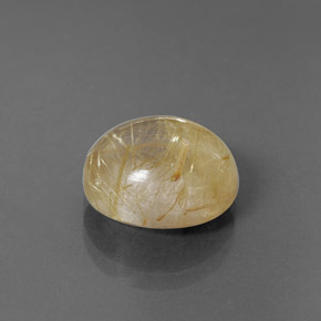 6.00캐럿 천연 무색 골든 루틸 쿼츠, 투명한, 12.1×10.1 mm, 투명/반투명