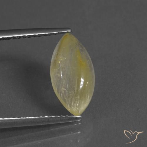 3.00ct 자연스러운 따뜻한 노란색 루틸 쿼츠, 보석, 투명한