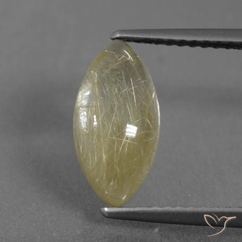 2.35ct 자연스러운 따뜻한 노란색 루틸 쿼츠, 보석, 투명한