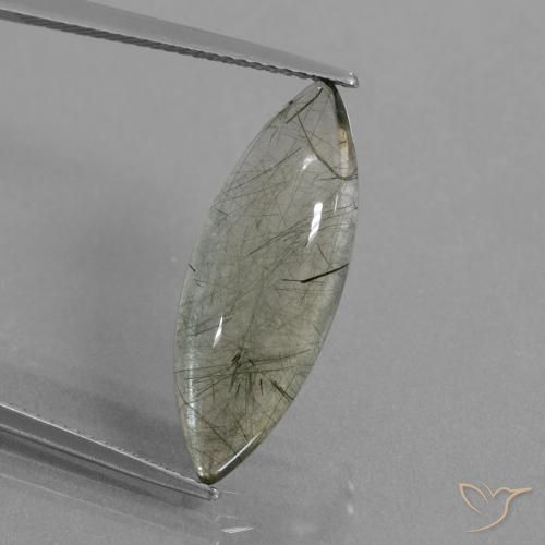 7.05ct 자연스러운 포함으로 지우기 루틸 쿼츠, 보석, 투명한