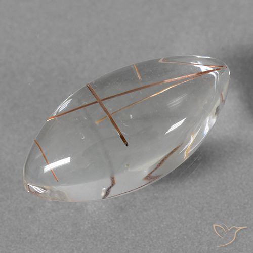 8.94ct 자연스러운 구리로 지우기 루틸 쿼츠, 보석, 투명한
