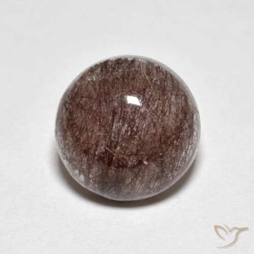 3.27ct 자연스러운 웜 브라운 루틸 쿼츠, 둥근, 투명한
