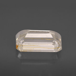 4.64캐럿 천연 골든 루틸 토파즈, 투명한, 12.1×7.1 mm, 투명/반투명