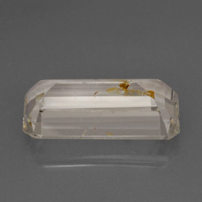 22.78캐럿 천연 골든 루틸 토파즈, 투명한, 23.2×11.7 mm, 투명/반투명