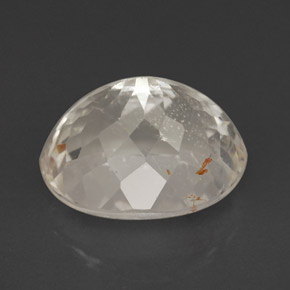 5.62캐럿 천연 골든 루틸 토파즈, 타원형 컷, 11.2×9.3 mm, 투명한