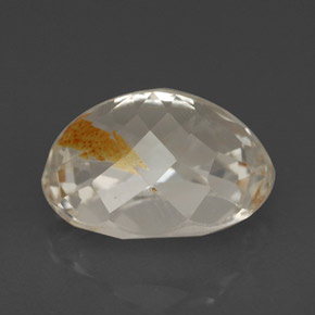 5.72캐럿 천연 골든 루틸 토파즈, 타원형 컷, 9.2×6.7 mm, 투명한