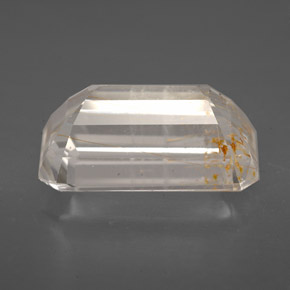 9.20캐럿 천연 골든 루틸 토파즈, 에메랄드 컷, 15.1×9 mm, 투명한