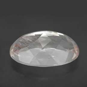 13.78캐럿 천연 골든 루틸 토파즈, 타원형 컷, 17.9×11.5 mm, 투명한