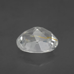 4.63캐럿 천연 골든 루틸 토파즈, 타원형 컷, 11×9.1 mm, 투명한