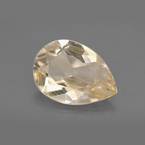 4.62캐럿 천연 골든 루틸 토파즈, 투명한, 13.4×9.5 mm, 투명/반투명