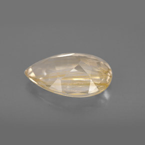 4.62캐럿 천연 골든 루틸 토파즈, 투명한, 13.4×9.5 mm, 투명/반투명