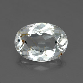 2.91캐럿 천연 골든 루틸 토파즈, 타원형 컷, 10.3×7.6 mm, 투명한