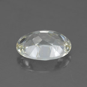 2.91캐럿 천연 골든 루틸 토파즈, 타원형 컷, 10.3×7.6 mm, 투명한